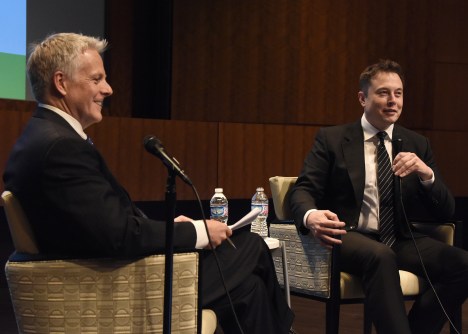 Onstage with Elon Musk, AFCEA Symposium, 