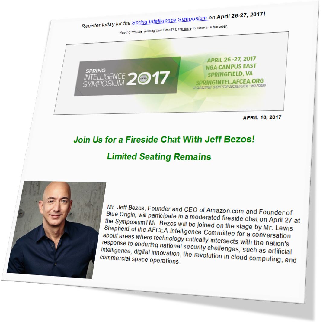 photo: AFCEA Symposium Invitation